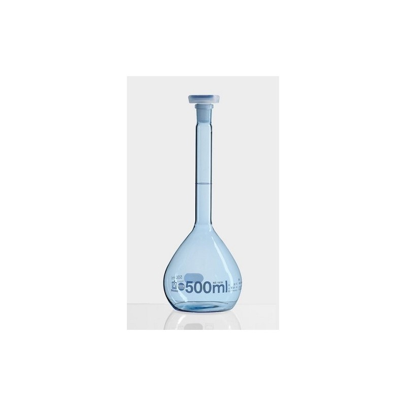 Volumetric flask 1000 ml wide neck PUR-coated class A Boro 3.3