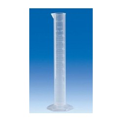 Cylinder miarowy PP 10 ml klasa B forma wysoka skala wytłoczona