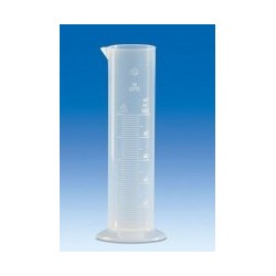 Cylinder miarowy PP 50 ml forma niska skala wytłoczona op. 12