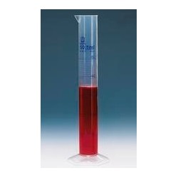 Measuring cylinde PP tall form 50 ml blue graduation pack 10