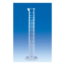 Measuring cylinder 25 ml PMP class A tall form glass-clear