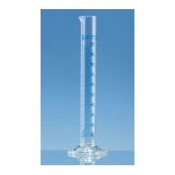 Messzylinder 5:0,1 ml Klasse A hohe Form Boro 3.3 KB blau