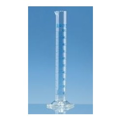 Messzylinder 25:0,5 ml Klasse A hohe Form Boro 3.3 KB blau