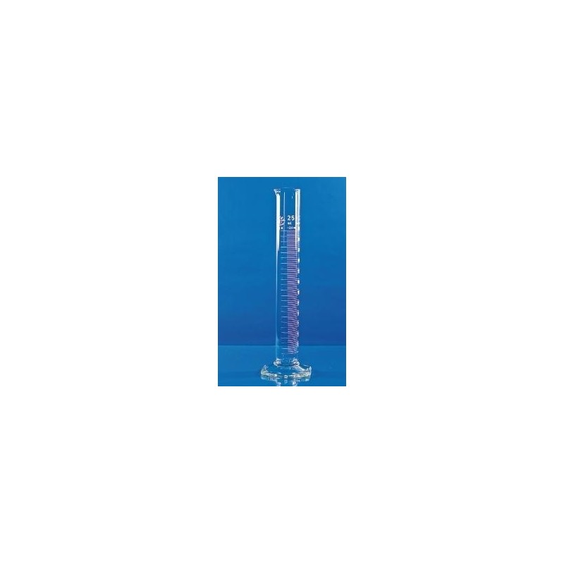 Measuring cylinder 10:0,2 ml class B Boro 3.3 tall form spout