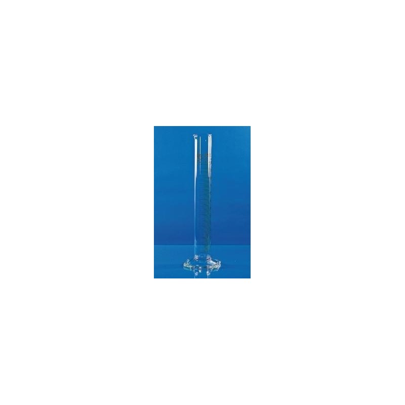 Measuring cylinder 250:2 ml class B Boro 3.3 tall form spout