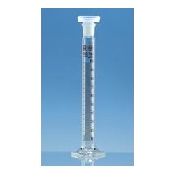 Cylinder miarowy z korkiem PP kl. B 100 ml boro 3.3 szlif NS