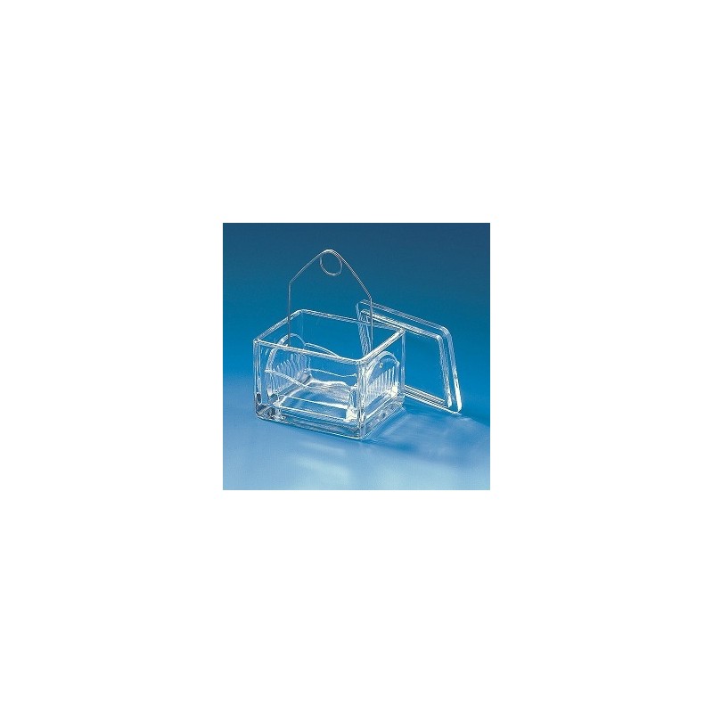 Tray for 10 slides Soda-lime glass 91x70x48 mm pack 10 pcs.