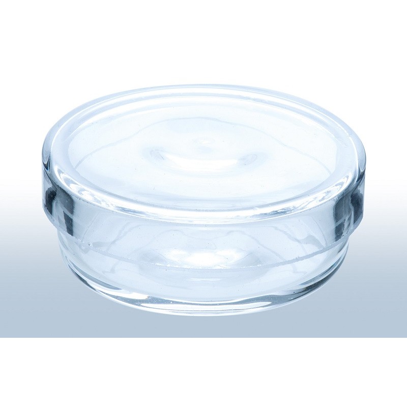 Petri dish quartz glass ØxH./mm 35x6 front cover edge honed