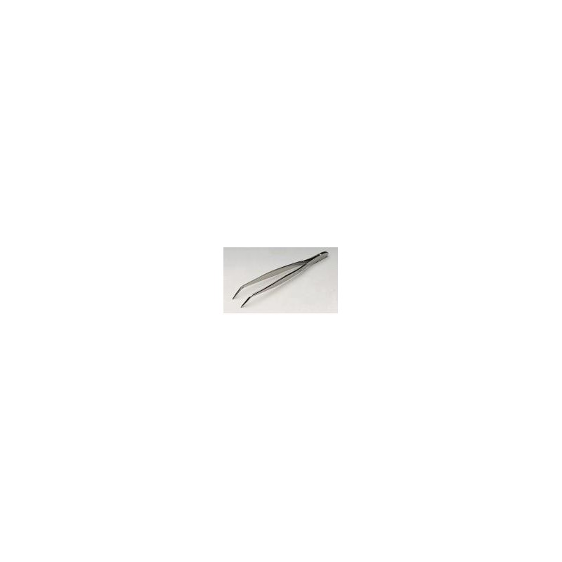 Tweezers stainless 18/10 bent blunt lenght 115 mm