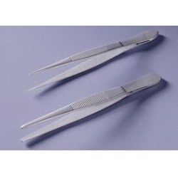 Tweezers teflon coated straight pointed lenght 105 mm