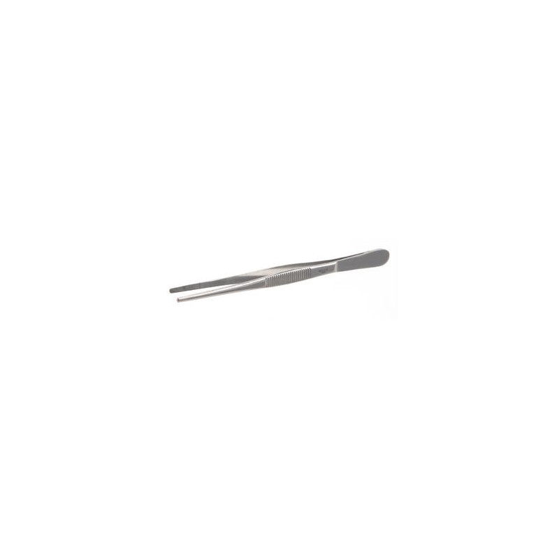 Tweezers stainless 18/10 straight blunt lenght 115 mm