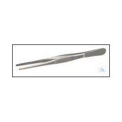 Tweezers stainless 18/10 straight blunt lenght 300 mm