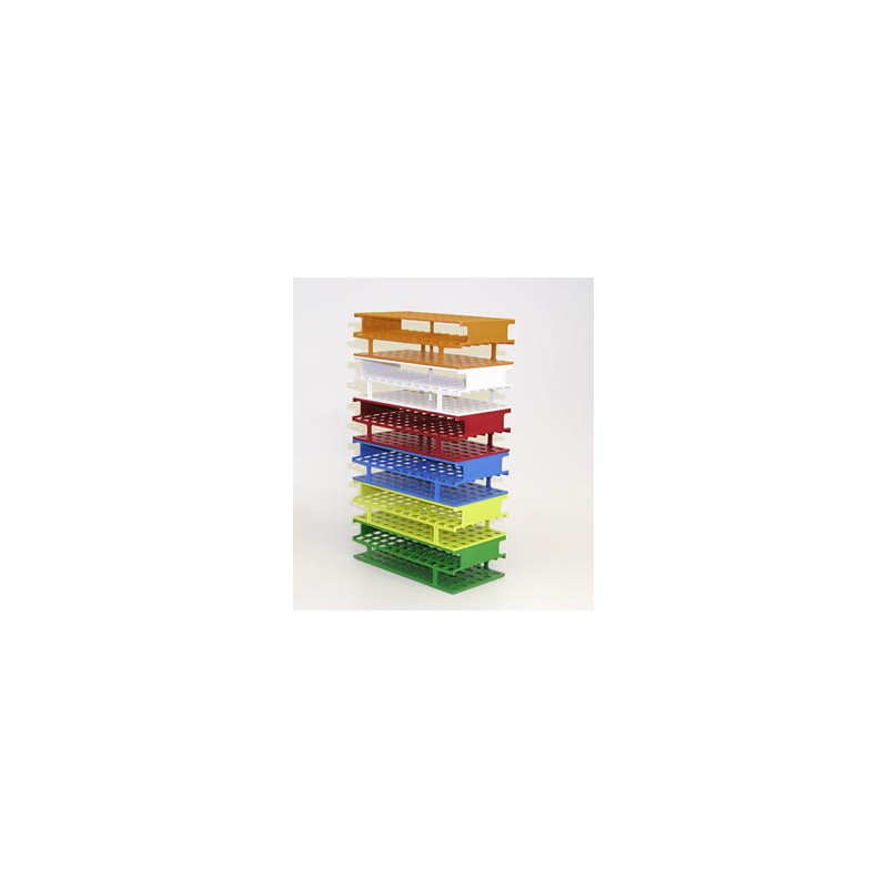 Test tube stand 40xØ20 mm Resmer® LxWxH 250x100x83 yellow
