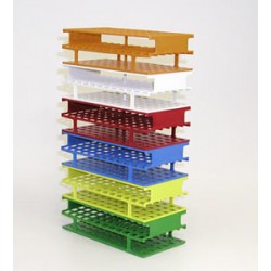 Test tube stand 40xØ25 mm Resmer® LxWxH 300x121x92 yellow