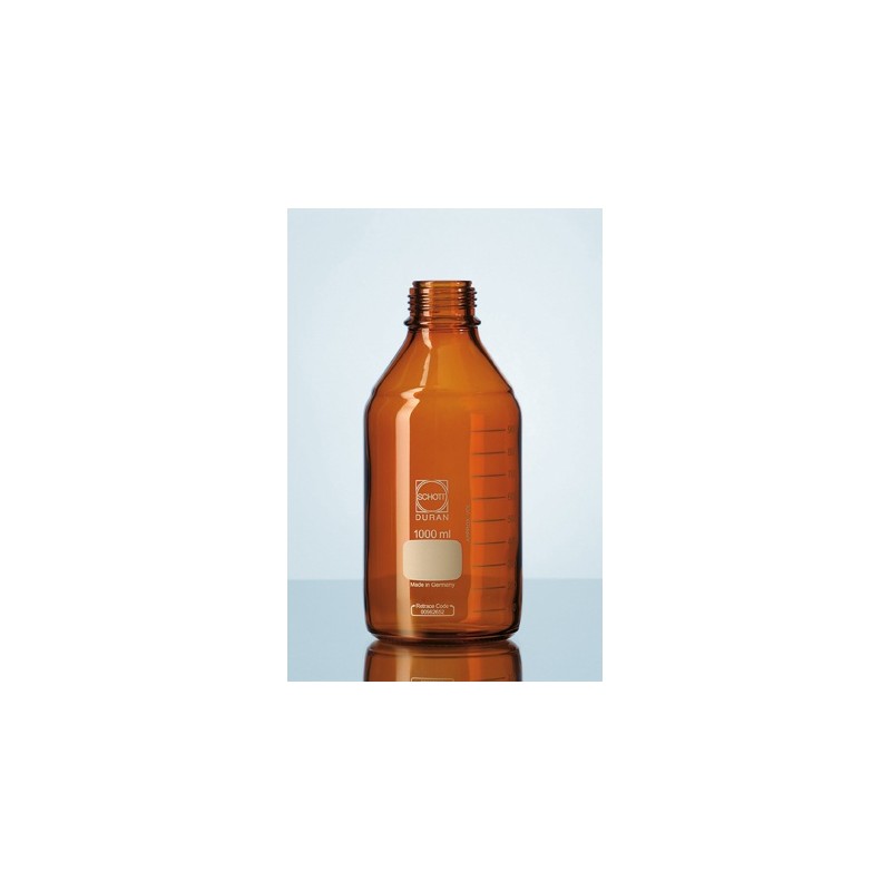 Butelka laboratoryjna 25 ml Duran oranż bez zakrętki GL25
