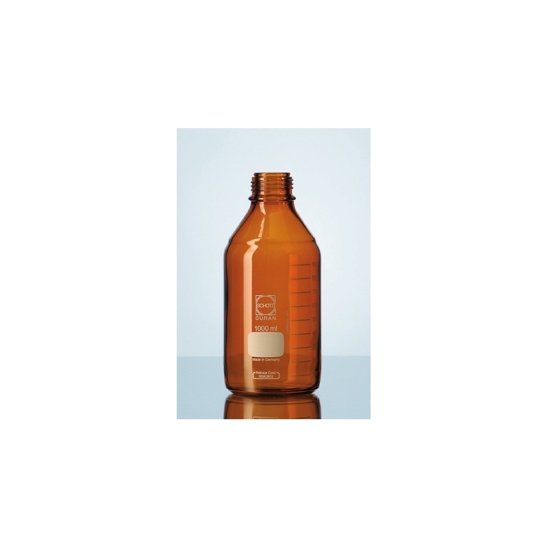 Reagent bottle 50 ml Duran amber without srew cap GL32 pack 10