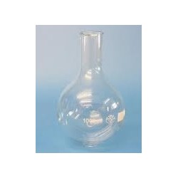 Round bottom flask 50 ml borosilicate glass 3.3 narrow neck