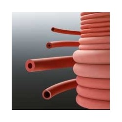 Laboratory Tubing Natural Rubber red Ø inside/outside 2/4 mm