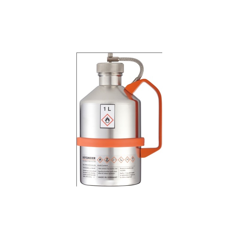 Safety can with screw cap pressure control valve stainless