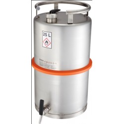 Safety barrel with tap separate ventilation pressure control