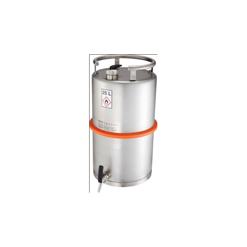 Safety barrel with tap separate ventilation pressure control