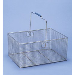 Basket with Handle (plastic) stainless steel wire LxWxH