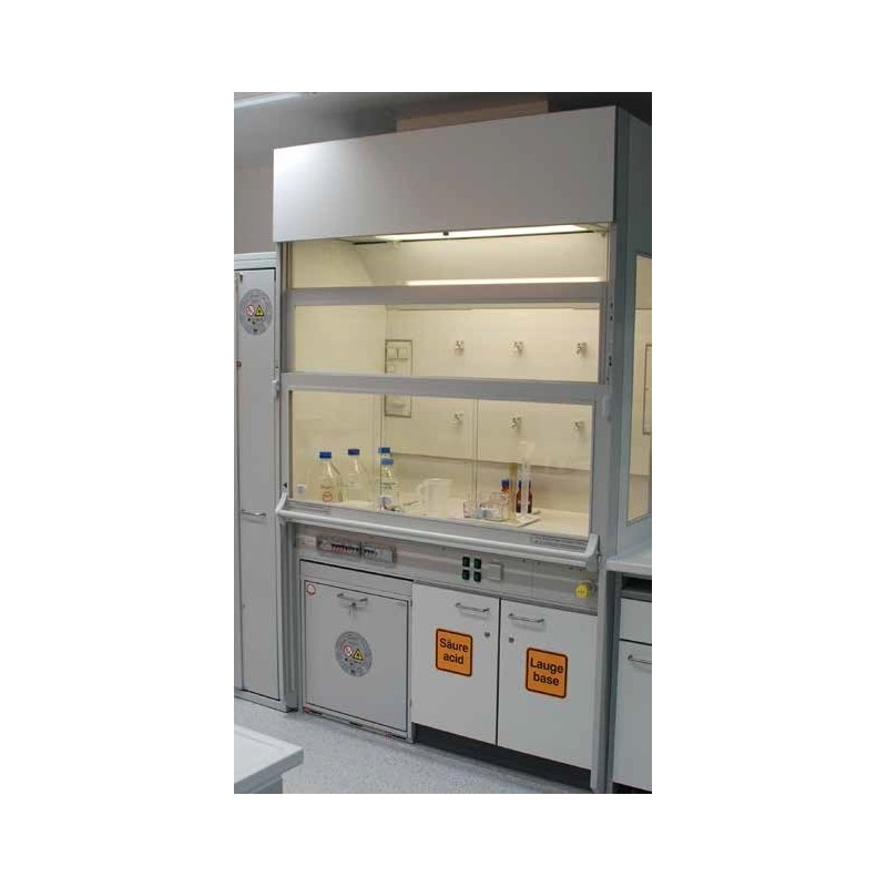 Low space fume cupboard Raster 1500 height 2405 working height