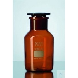 Reagent bottle 500 ml wide neck Duran amber NS 45/40 with glass