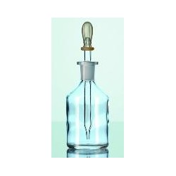 Dropping bottle 100 ml glass clear with pipette