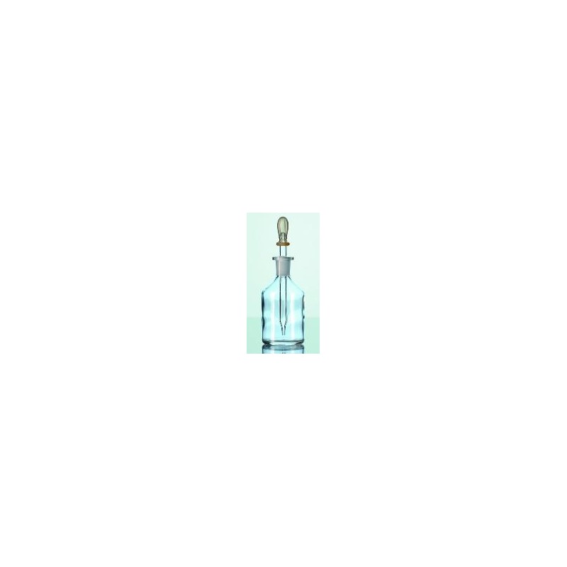 Dropping bottle 100 ml glass clear with pipette