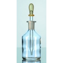 Dropping bottle 50 ml soda-lime glass amber pipette pack 10 pcs.