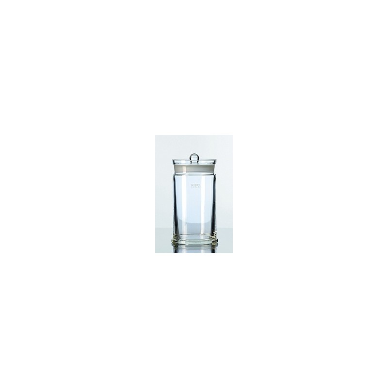 Specimen jar 1250 ml Duren ØxH 110x153 mm with ground knobbed