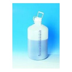 Storage bottle without stopcock connection HD-PE blue litre