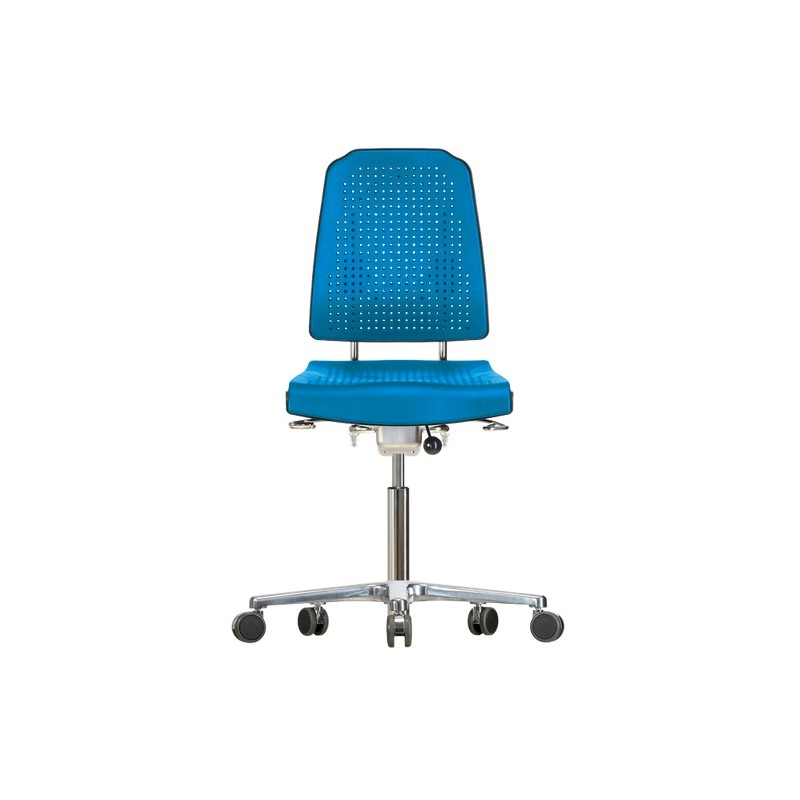 Chair with castors Klimastar WS9220 seat/backrest with Soft-PU