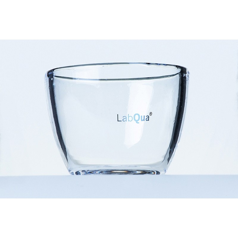 Tiegel Quarzglas hohe Form 120 ml oberer Aussen-Ø 60 mm Höhe 75