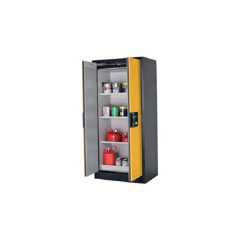 Safety storage cabinets Q90.195.090 RAL7016 doors RAL5010 WxDxH