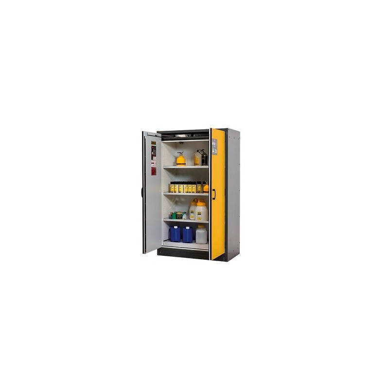 Safety storage cabinet Q30.195.116 RAL7016 doors RAL5010 WxDxH