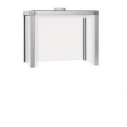 Okap ze szkła akrylowego z ramą aluminiową ASE.050.090.040
