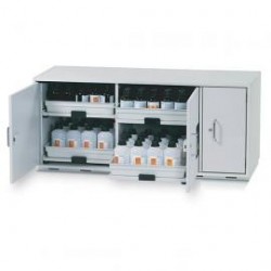 Underbench storage cabinet f. acids and bases SL.060.140.UB.3T