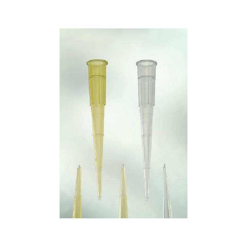 Precision universal pipet tips 1 - 200 µl graduated clear pack