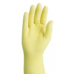 Gloves Latex velourised Sempertip yellow size 9 pack 10