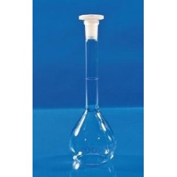 Volumetric flask 10 ml class A borosilicate glass 3.3 stopper