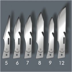 Scalpel blade no 9 carbon steel individually wrapped