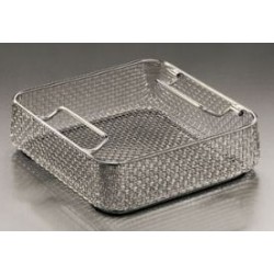 Basket LxWxH 240/254/50 mm stainless steel stackable folding