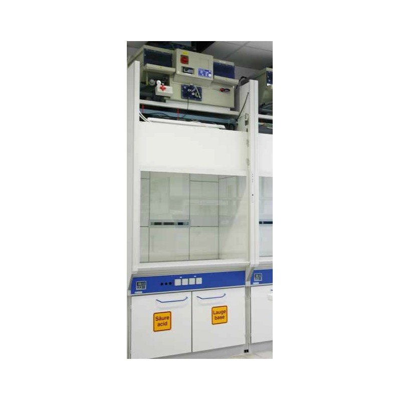 Acid vapor fume cupboard Raster 1200 for high thermal and