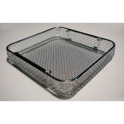 Basket LxWxH 240x254x50 mm stainless steel stackable drop