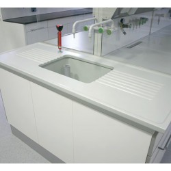 Front washing-up bench LxDxH 1595x620x900 mm