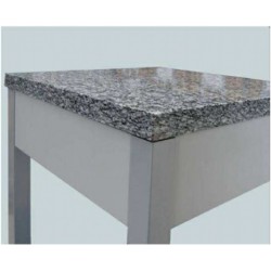 Microscopic table vibration damping with granite top - worktop