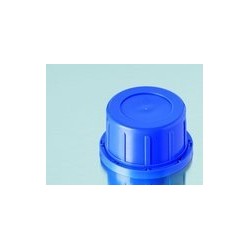 Tamper-Evident screw cap PP for square bottle narrow neck blue
