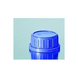 Tamper-Evident screw cap PP for square bottle wide neck blue
